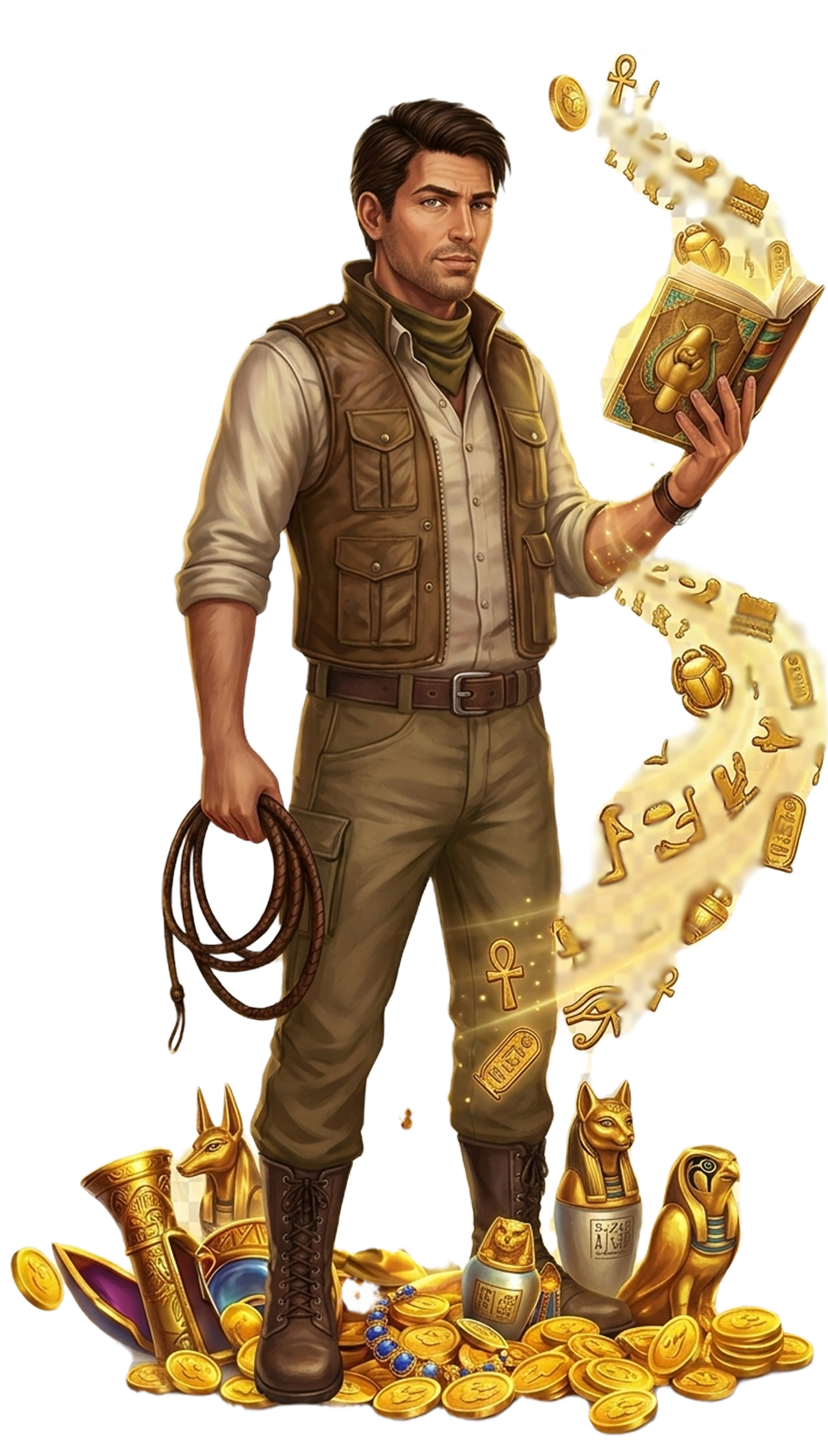 Book of the Dead slot hero – Rich Wilde with the ancient Book at BlitzBet Canada