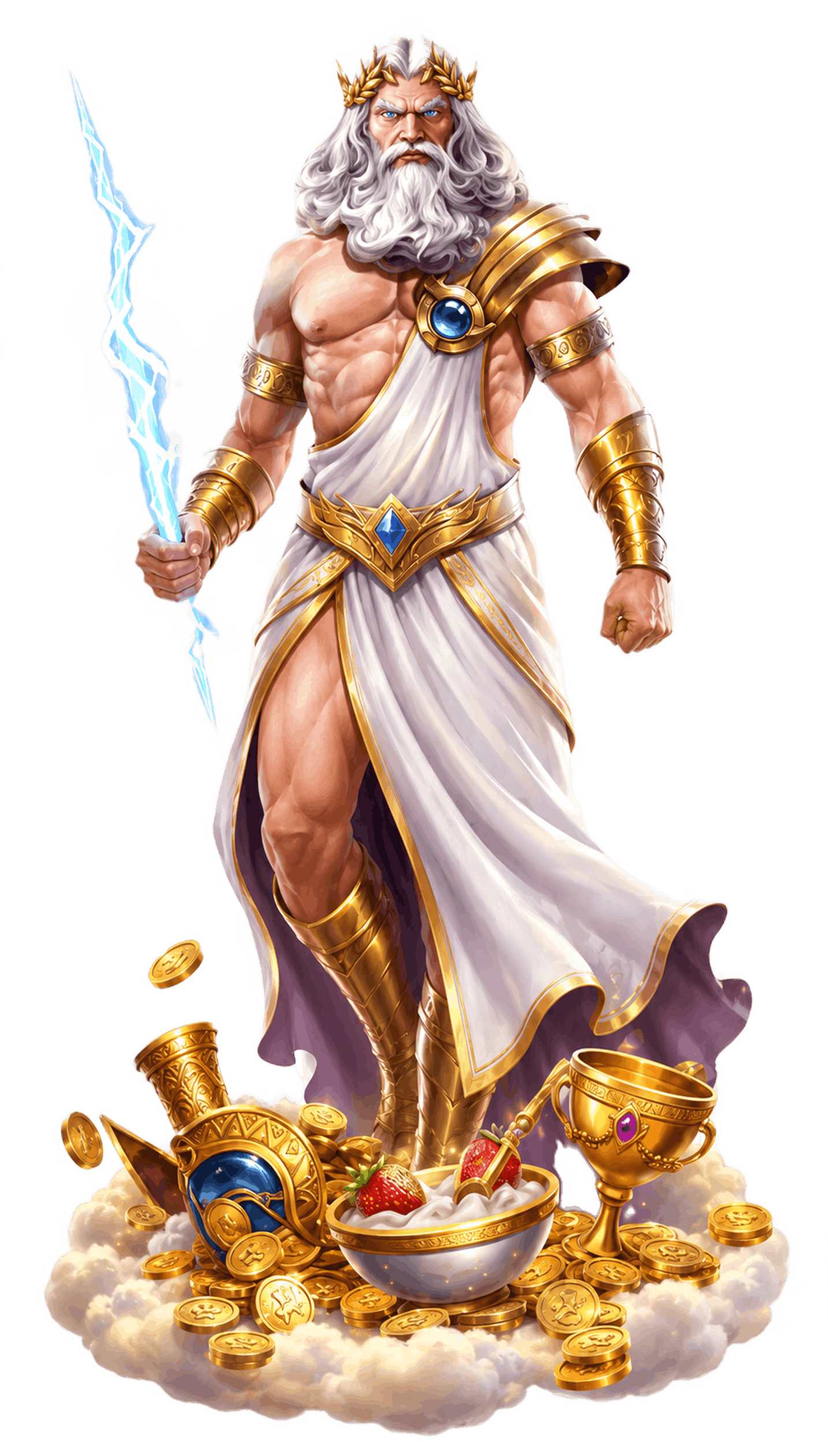 Gates of Olympus slot hero banner at BlitzBet Canada – Zeus with lightning on Mount Olympus